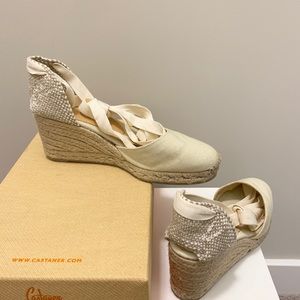 Castaner Carina Canvas Wedge Espadrille Shoes